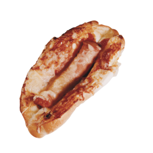 Virslis lecsós csónak